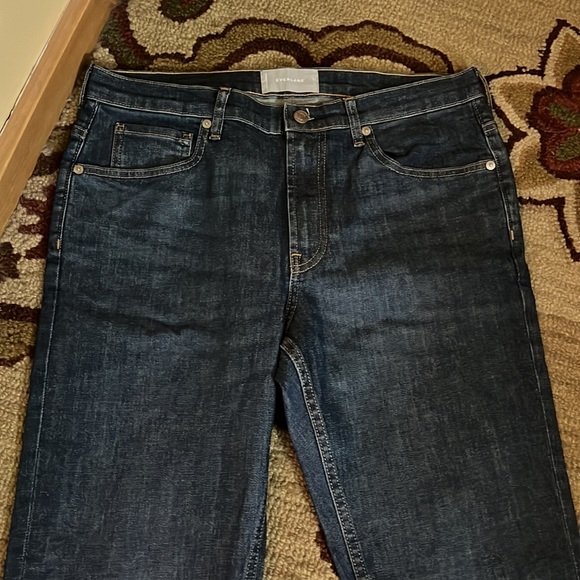 EVERLANE Size 33 x 32 Straight Leg Denim Classic Jeans  5 Pockets $129 NEW - Picture 12 of 16